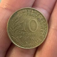 Moneta 10 Centimes 1963
