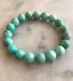 bracciale elastico, amazzonite
