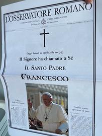 Osservatore Romano morte Francesco e nomina Leone