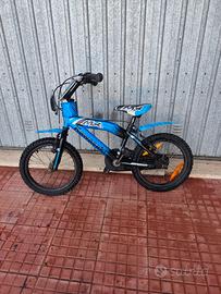 Bicicletta bimbo azzurra 12' Kavasaki