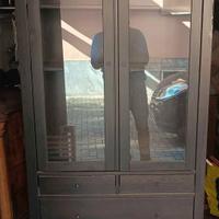 Vetrina IKEA HEMNES Marrone Scuro con Ante a Vetro