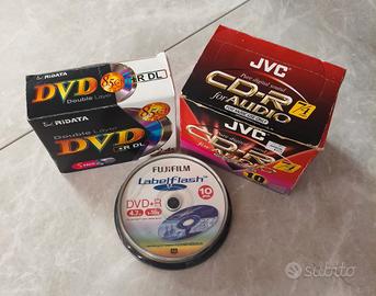 DVD+R DL, CD-R AUDIO JVC E FUJIFILM LABELFLESH