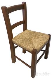 Sediolina Poltroncina Sedia Baby Bimbi Legno noce