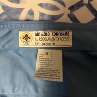 Camicia uniforme scout Agesci