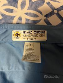 Camicia uniforme scout Agesci