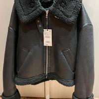 Zara Bomber Cropped Ecopelle NUOVO - Taglia M