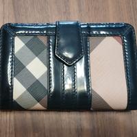 Portafoglio Burberry Donna in tela rigida e pelle
