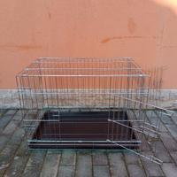 Gabbia per animali domestici richiudibile acciaio
