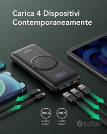 Charmast Power bank wireles 15W - Usato come nuovo