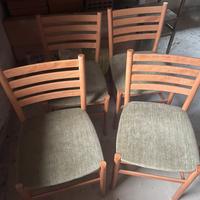 6 sedie color noce chiaro