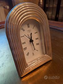 Orologio da tavolo vintage in argento 925