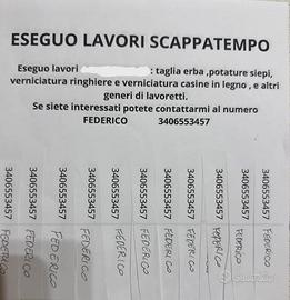 Lavori a scappa tempo