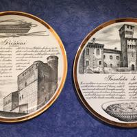 Piero Fornasetti Set 2 Piatti Vintage