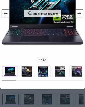 Acer predator Helios 16