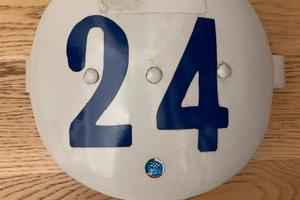 Moto d’epoca targa porta numero