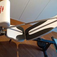 Panca pesi + manubri e bilanciere + 52kg di pesi