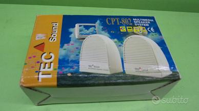 Coppia casse passive TEC Sound CPT-802, compatte,