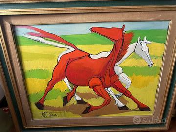 Quadro di Tore Canu i cavalli