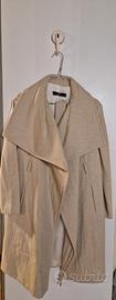Cappotto lungo beige Mango taglia XS 