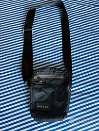 Borsello Diesel a tracolla nero in nylon