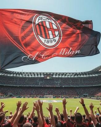 Bandiera AC Milan 94x66 cm Nuova