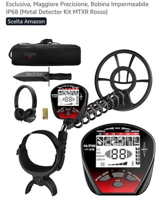 Metal detector+pinpointer+paletta per sabbia 