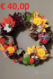 Ghirlanda big autunnale handmade