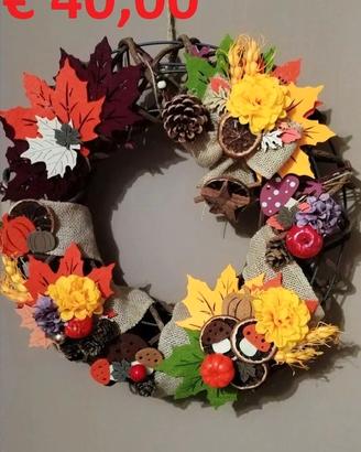 Ghirlanda big autunnale handmade