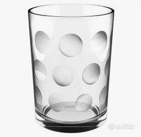 6 BICCHIERI IN VETRO TRASPARENTE