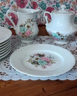 Set piatti dessert lattiera zuccheriera Limoges