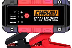 CARHEV Avviatore Batteria Auto, 6000A Avviatore di