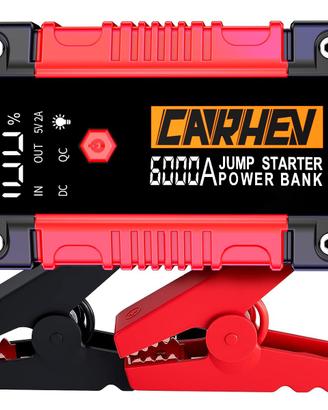 CARHEV Avviatore Batteria Auto, 6000A Avviatore di