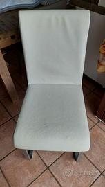 4 Sedie eleganti in eco pelle