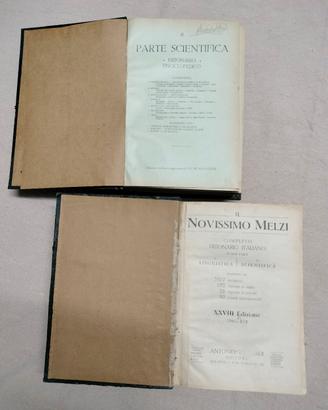 Antico vocabolario "Il Nuovissimo Melzi"