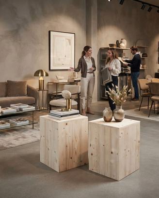 espositore arredo design legno bio casa vetrina
