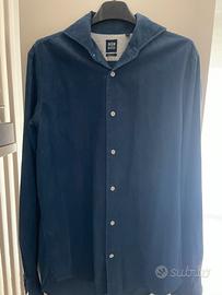 Camicia Boggi Milano velluto blu tg.S