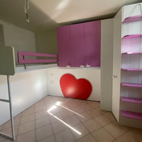 Cameretta ponte usata con letto soppalco e armadio