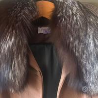 Collo volpe argentata alta sartoria