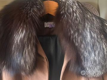 Collo volpe argentata alta sartoria