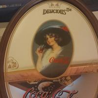 specchio vintage anni 80 coca cola