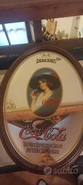 specchio vintage anni 80 coca cola