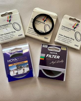 HOYA Filtri Polarizzatore ed ND4 58mm + adattatori