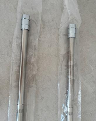 Bacchette per tende in acciao - varie misure