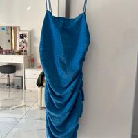 vestitino blu brillantinato