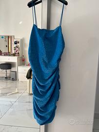 vestitino blu brillantinato