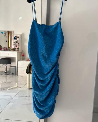 vestitino blu brillantinato