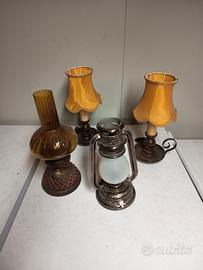 lumi lampade a petrolio vintage