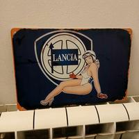 Cartello Vintage style Lancia in Metallo
