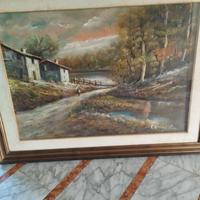Dipinto olio su tela firmato 