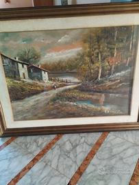 Dipinto olio su tela firmato 
